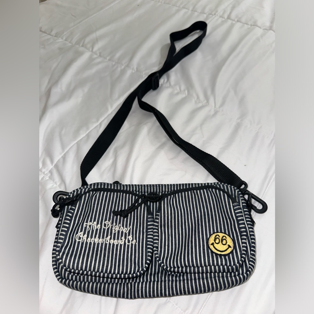 Vans small crossbody striped denim